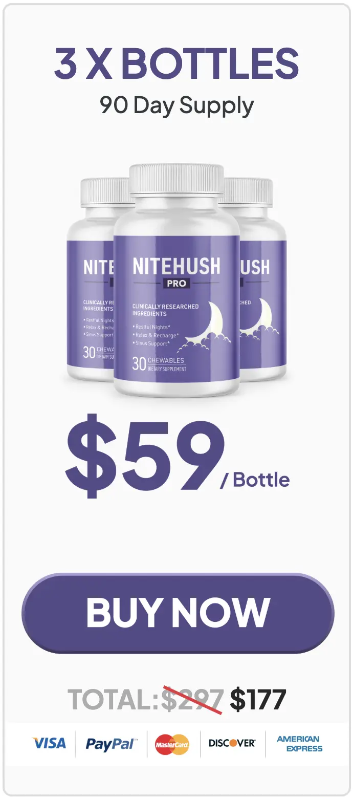 NiteHush Pro three bottles order